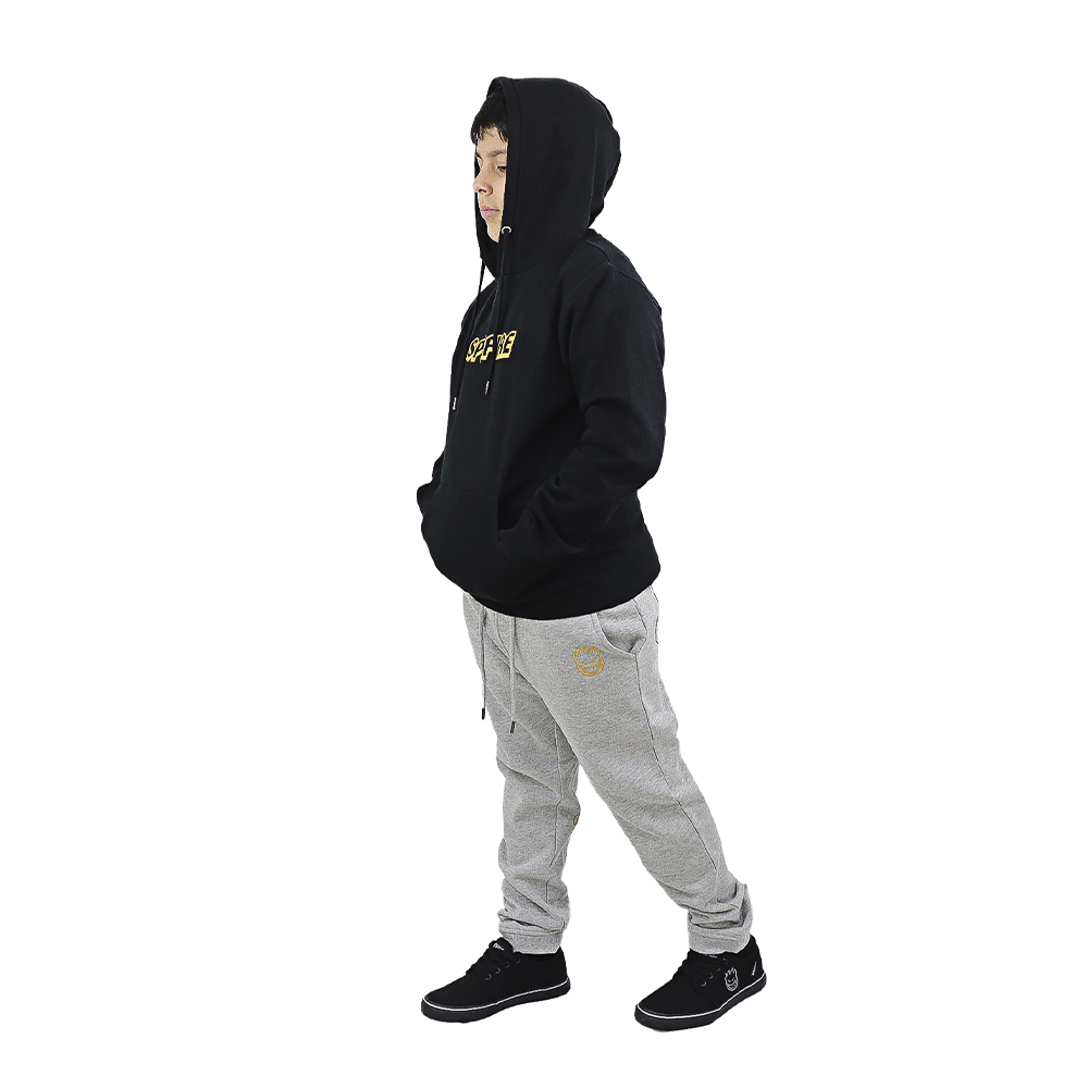 POLERON CANGURO NIÑO  SPITFIRE SF HD NEGRO