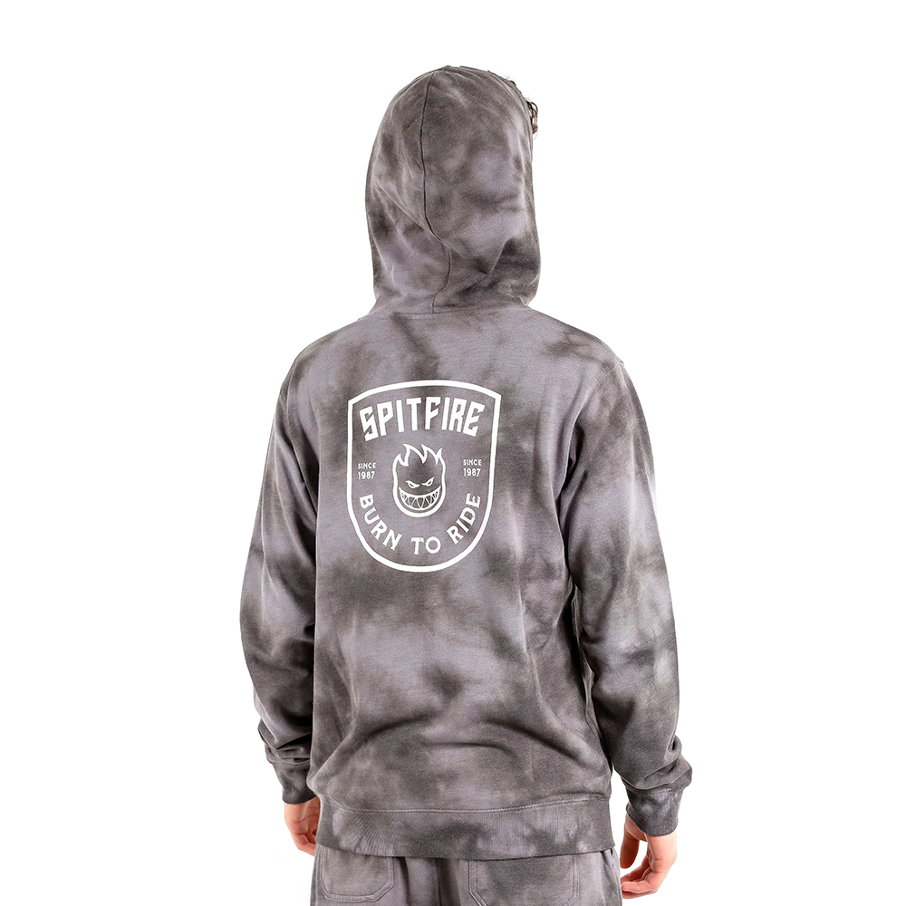 POLERON CANGURO CON CAPUCHA NEGRO COOL GRIS TIE DYE SPITFIRE HOMBRE STREET CULTURE SEASON