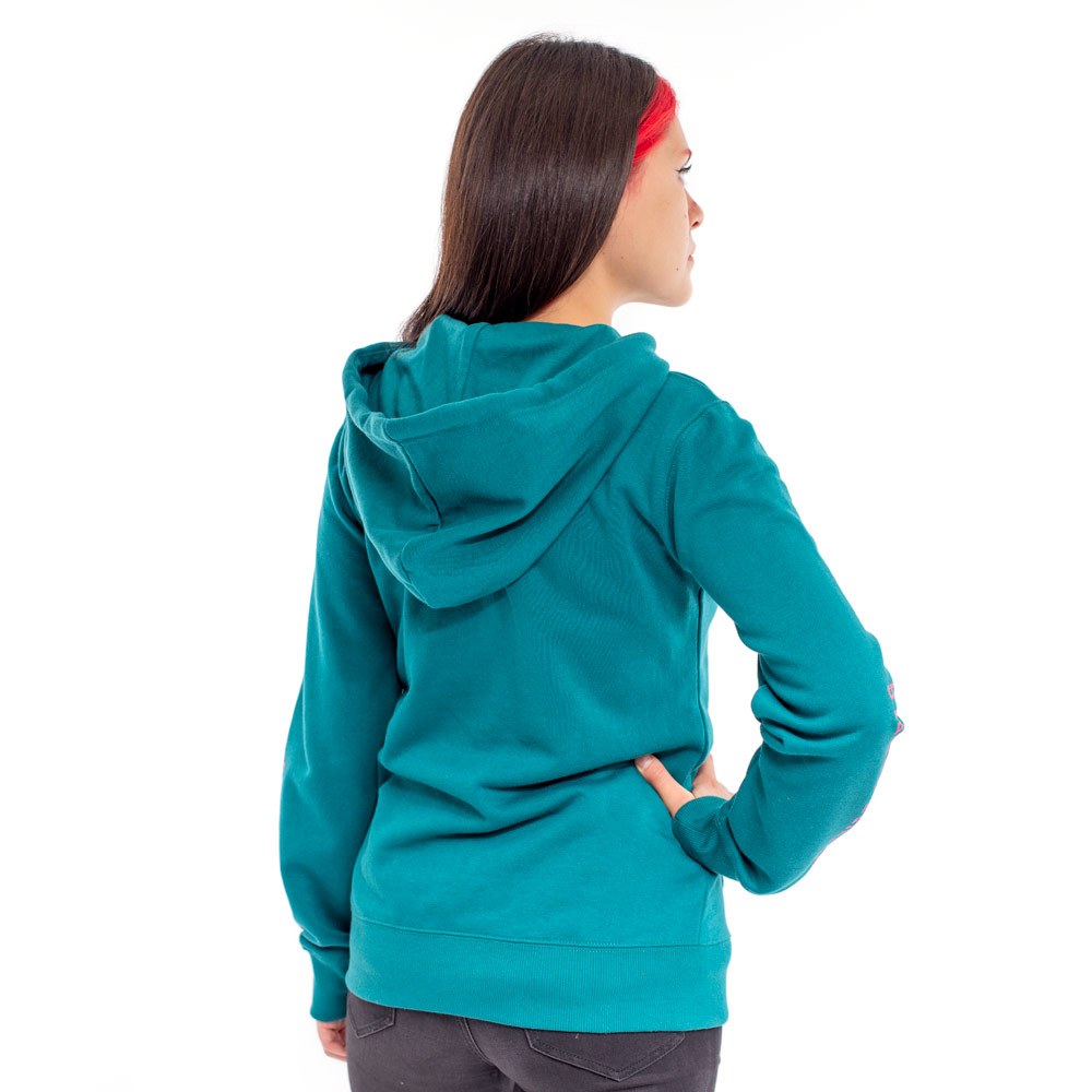POLERON HOODIE MUJER SPITIFIRE TURQUESA