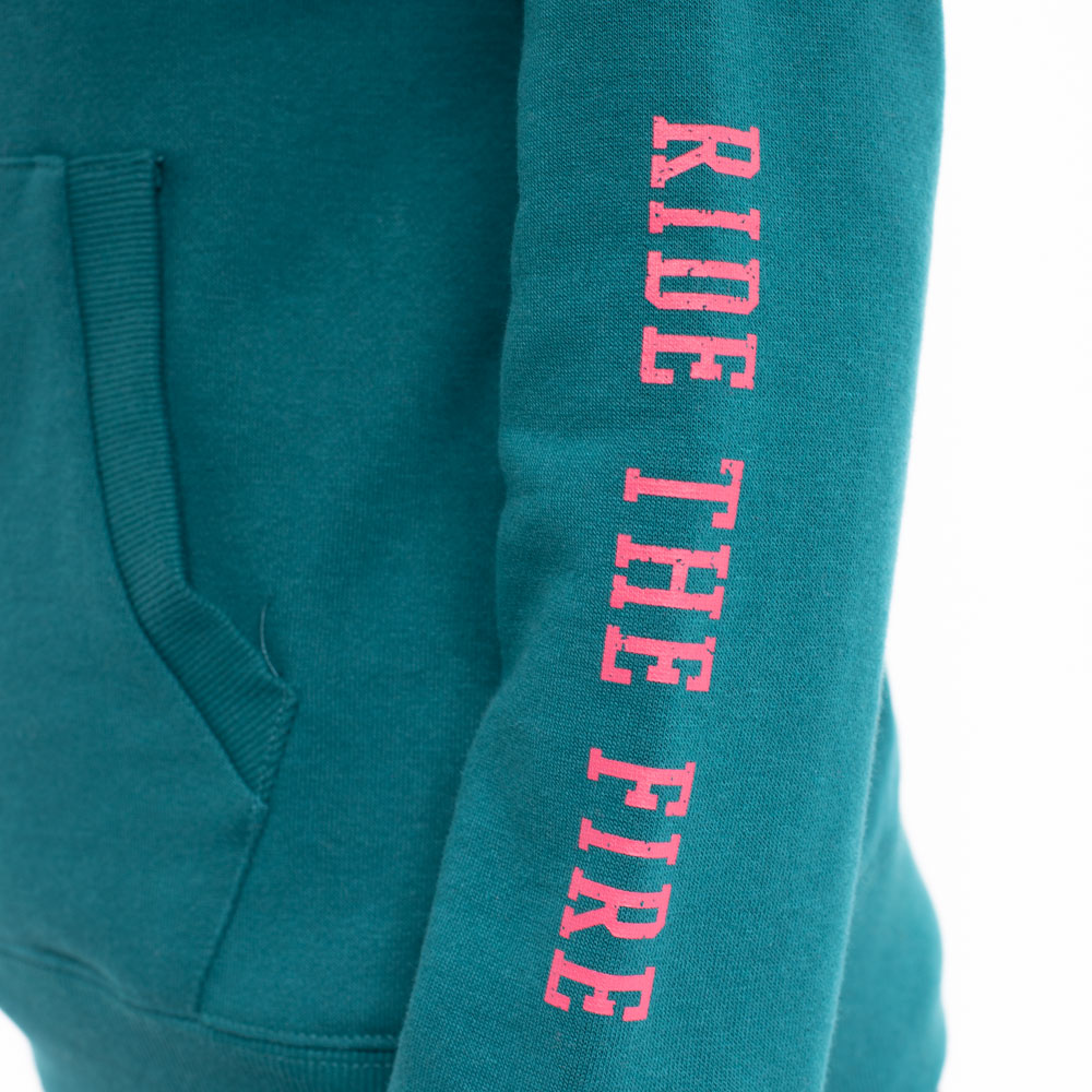 POLERON HOODIE MUJER SPITIFIRE TURQUESA
