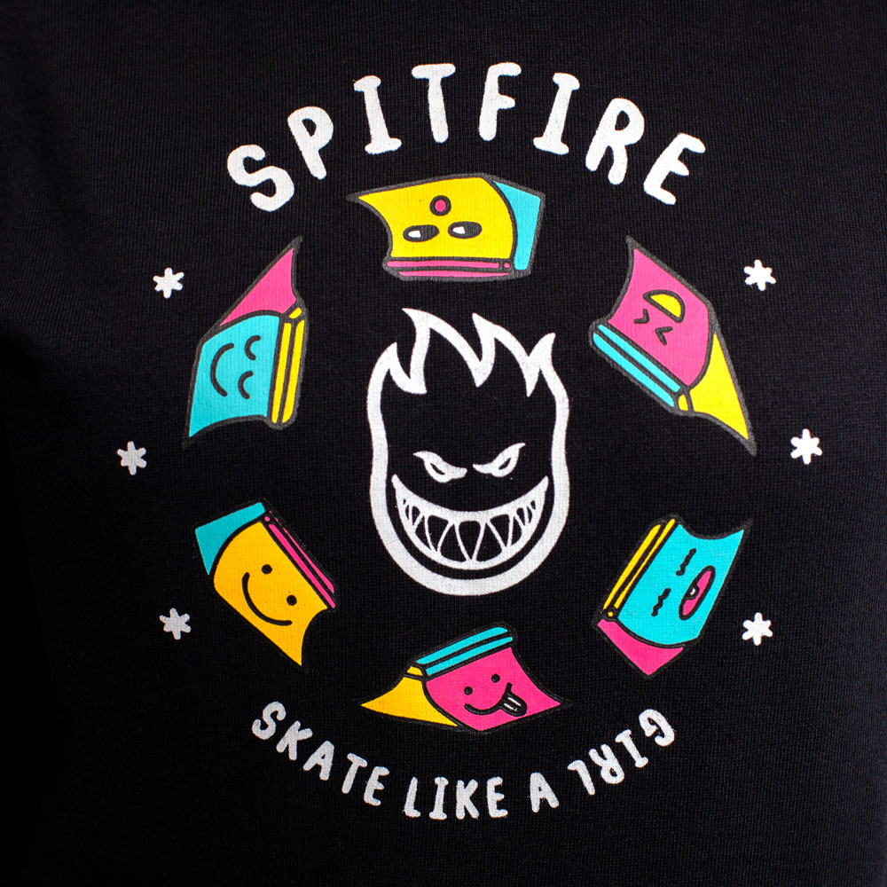 POLERON HOODIE MUJER SPITIFIRE NEGRO
