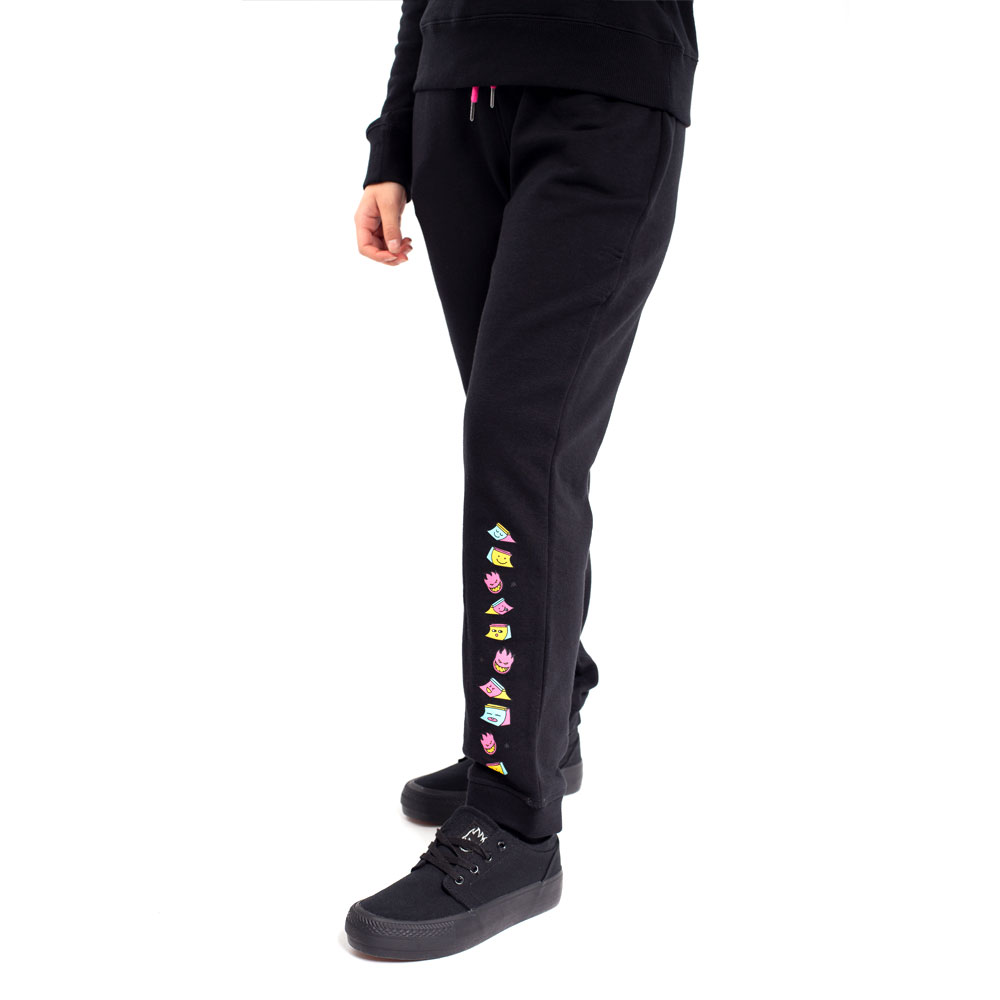 PANTALON JOGGER FLEECE MUJER SPITIFIRE NEGRO