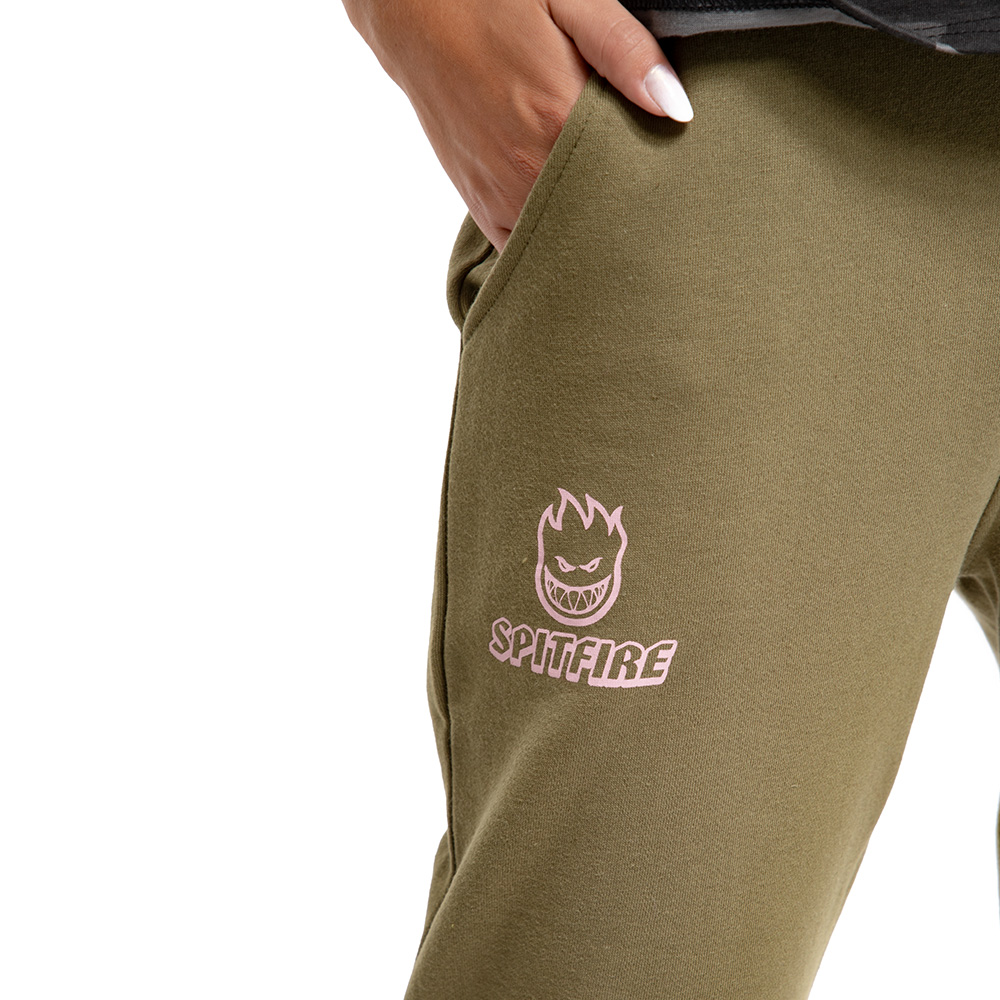 Jogger Mujer Spitfire 360° con Llamas Verde