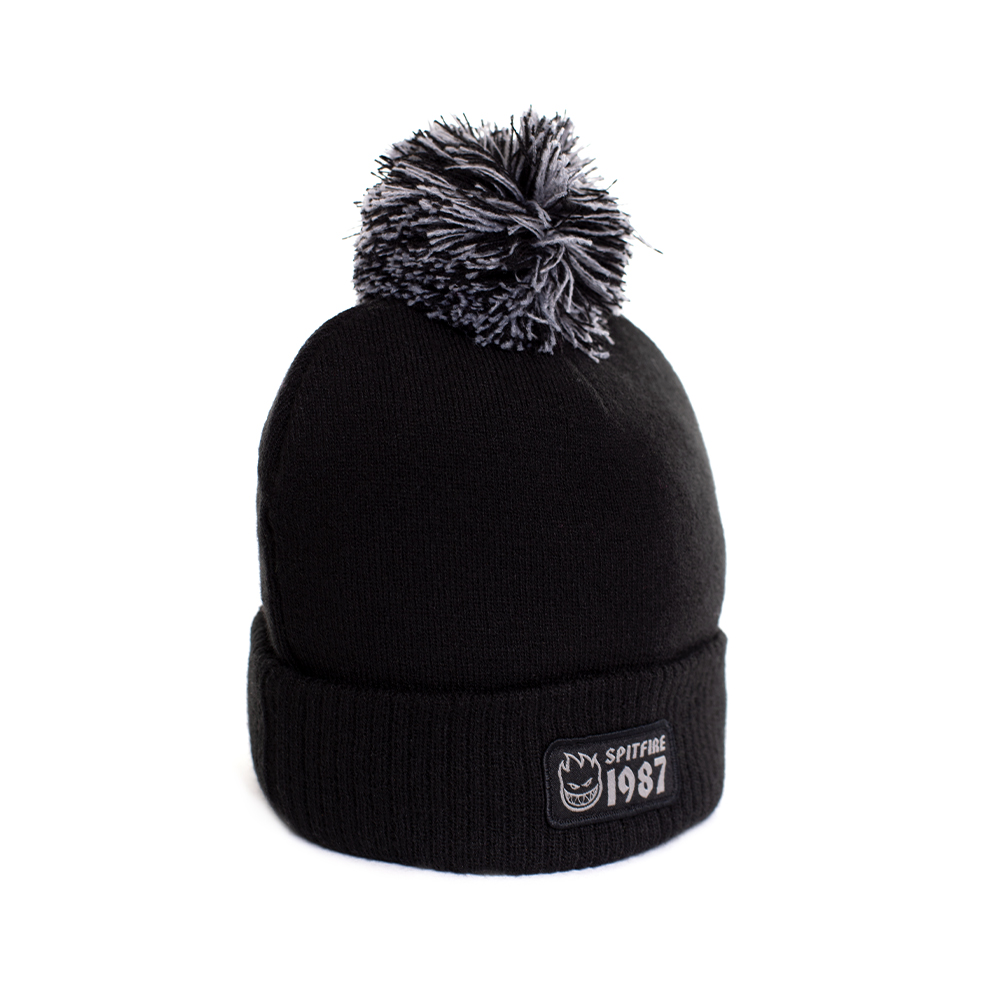 GORRO LANA HOMBRE SPIRFIRE POMPON NEGRO