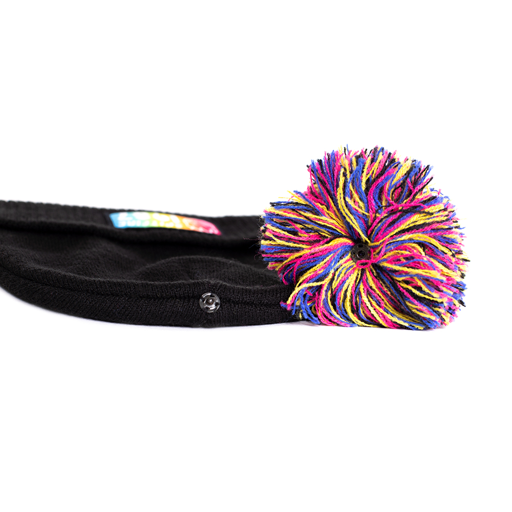 GORRO LANA NIÑO SPIRFIRE POMPON NEGRO