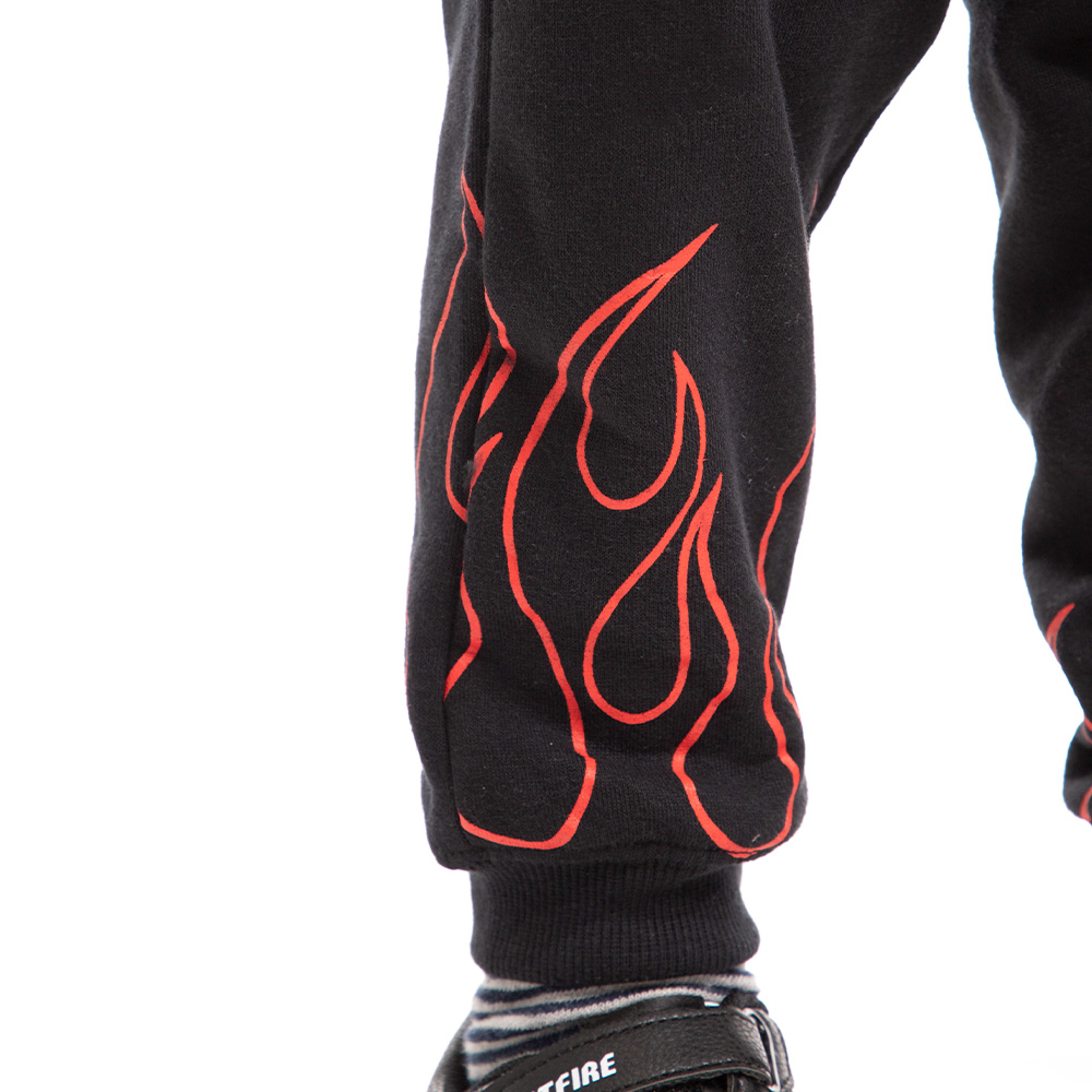 Jogger Niño Spitfire Long Fit Fire Negro