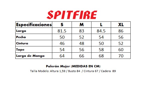 Polerón Largo con Capucha de Mujer Spitfire 360° Negro