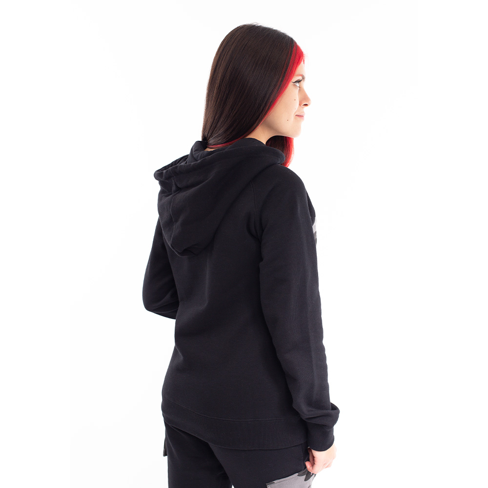 Polerón con Cierre y Capucha para Mujer Spitfire 360° Camuflaje Negro
