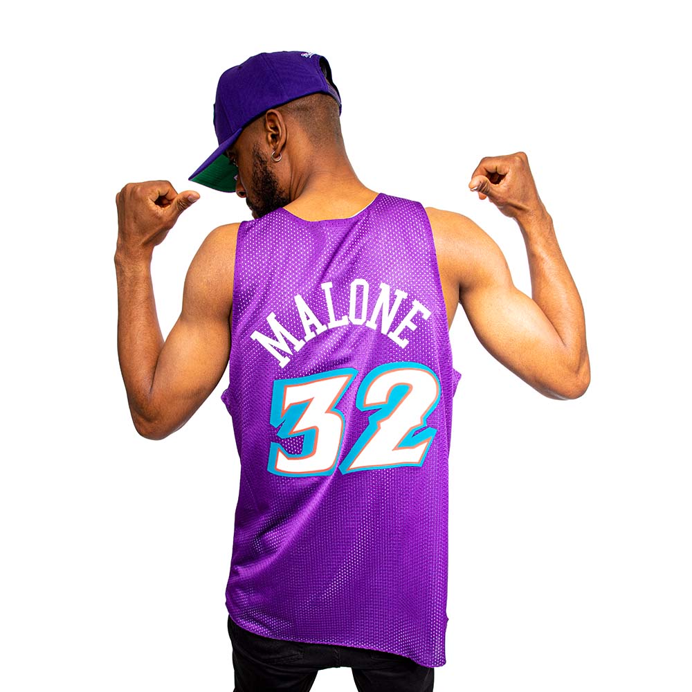 NBA REVERSIBLE MESH TANK JAZZ  KARL MALONE