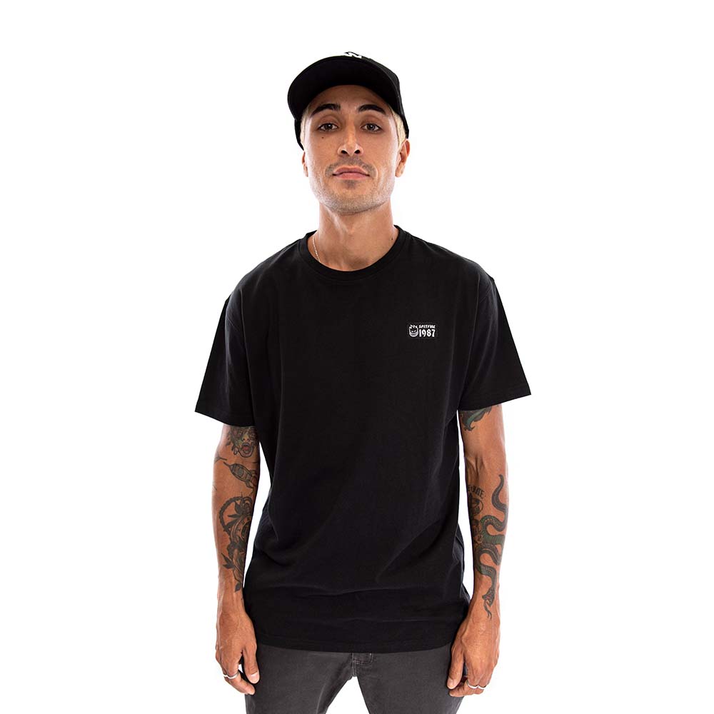 POLERA MANGA CORTA SPITFIRE UNISEX NEGRO