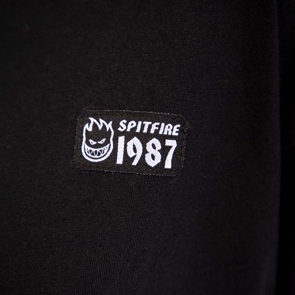 POLERA MANGA CORTA SPITFIRE UNISEX NEGRO