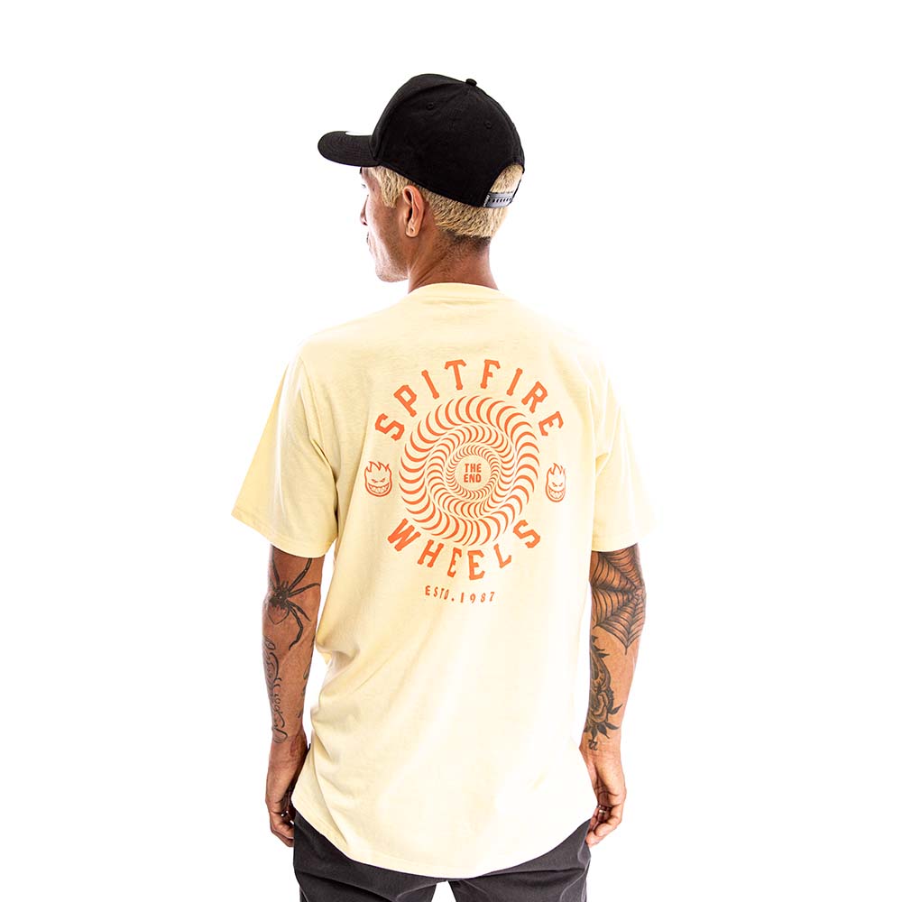 POLERA MANGA CORTA SPITFIRE HOMBRE AMARILLO