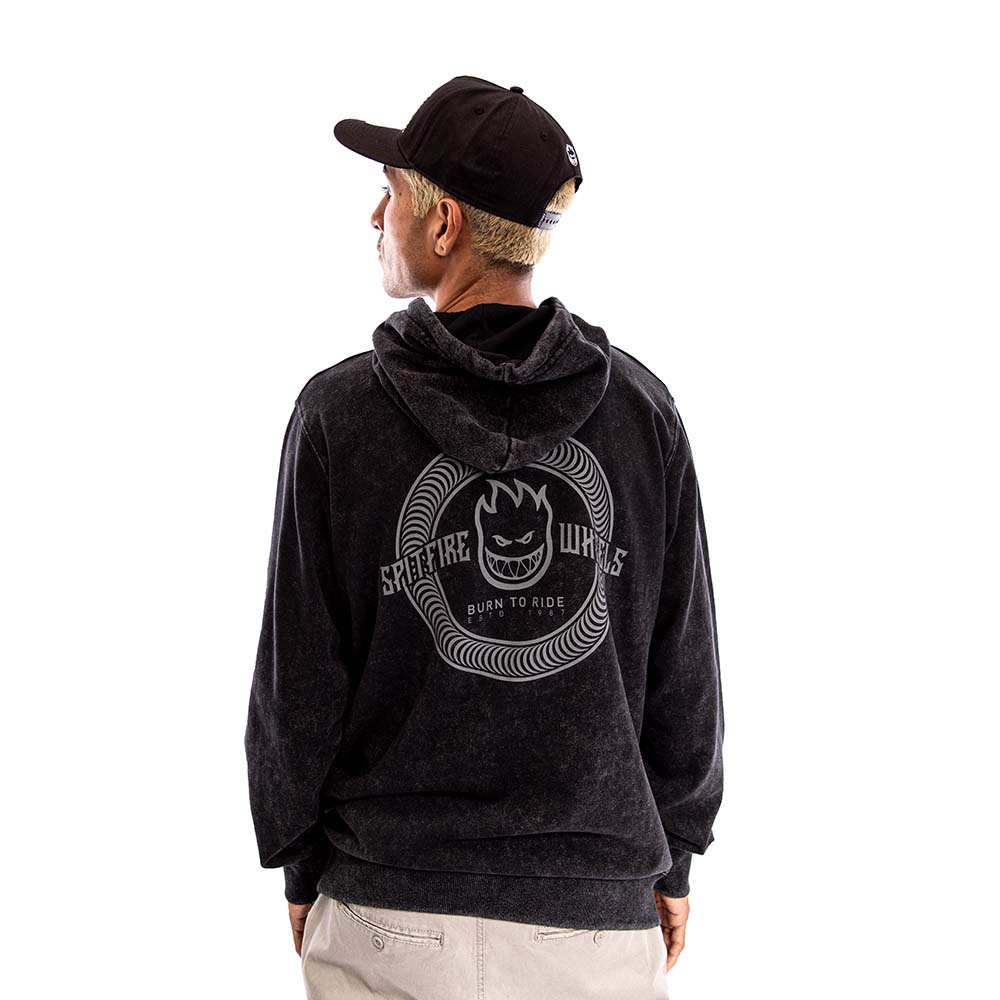 POLERON HOODIE SPITFIRE HOMBRE NEGRO