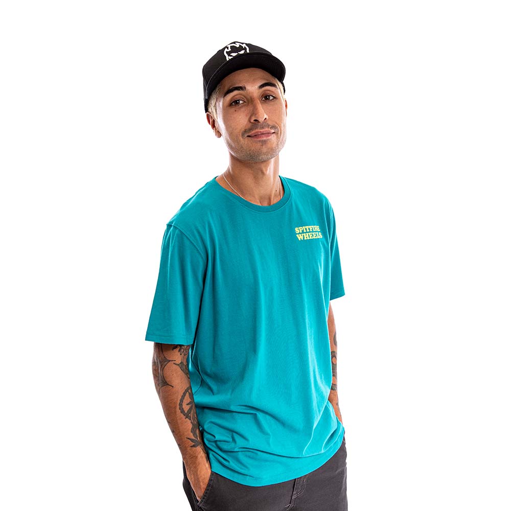 POLERA MANGA CORTA SPITFIRE HOMBRE VERDE OSCURO