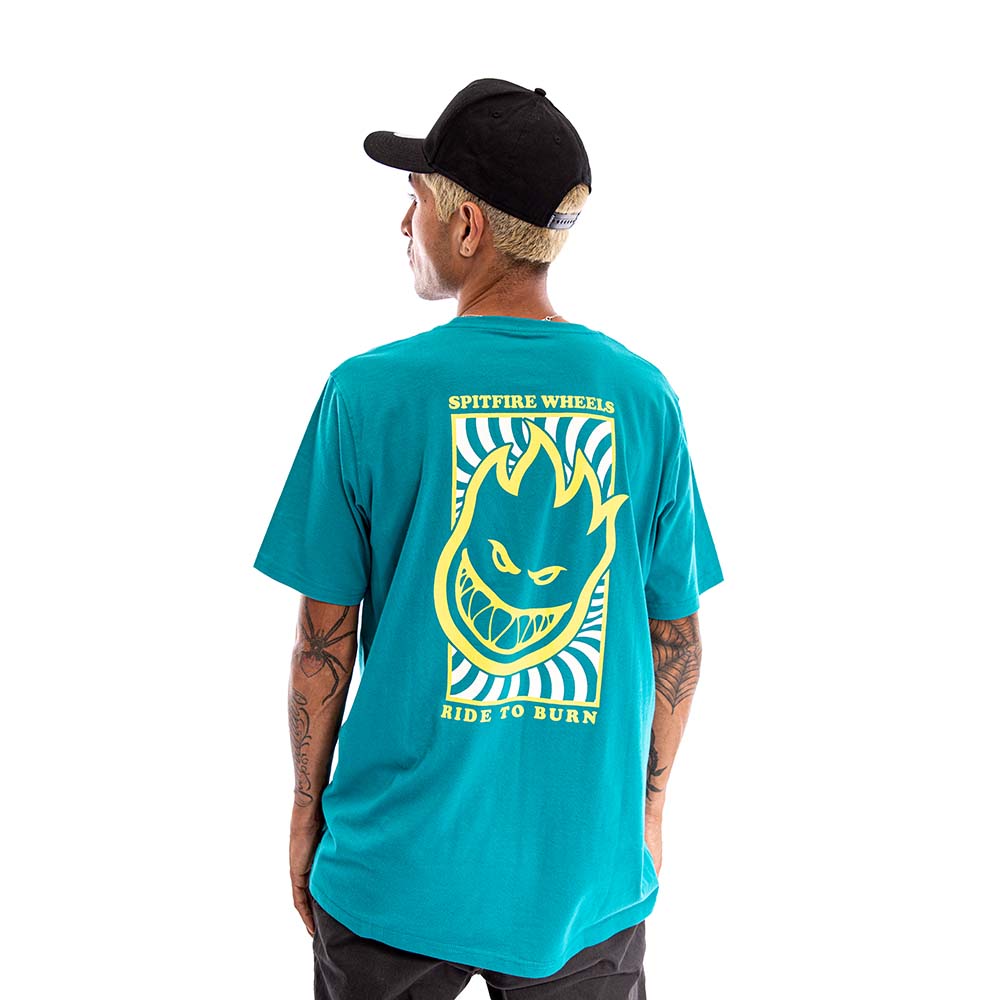 POLERA MANGA CORTA SPITFIRE HOMBRE VERDE OSCURO