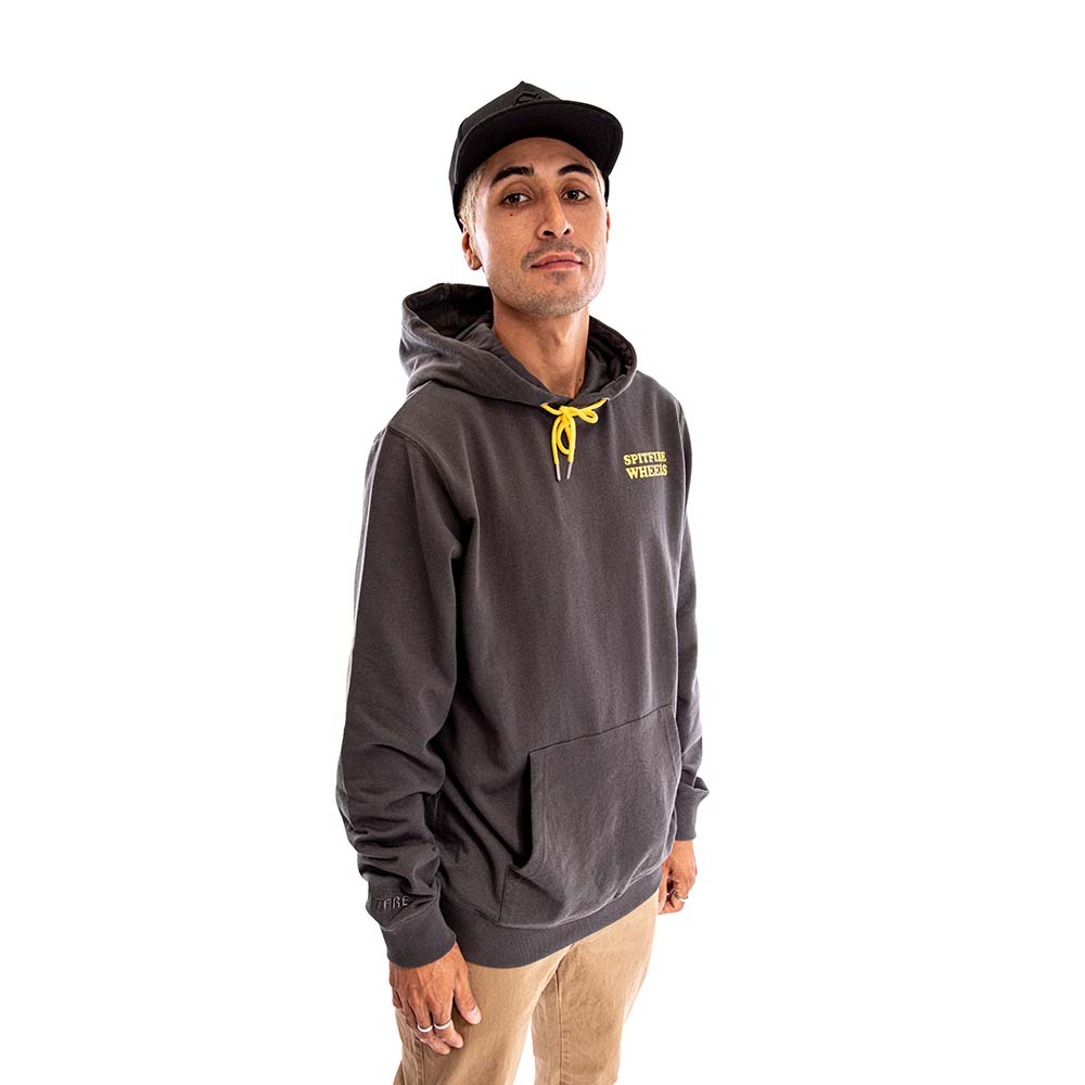 POLERON HOODIE SPITFIRE HOMBRE GRIS OSCURO
