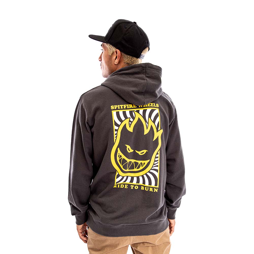 POLERON HOODIE SPITFIRE HOMBRE GRIS OSCURO