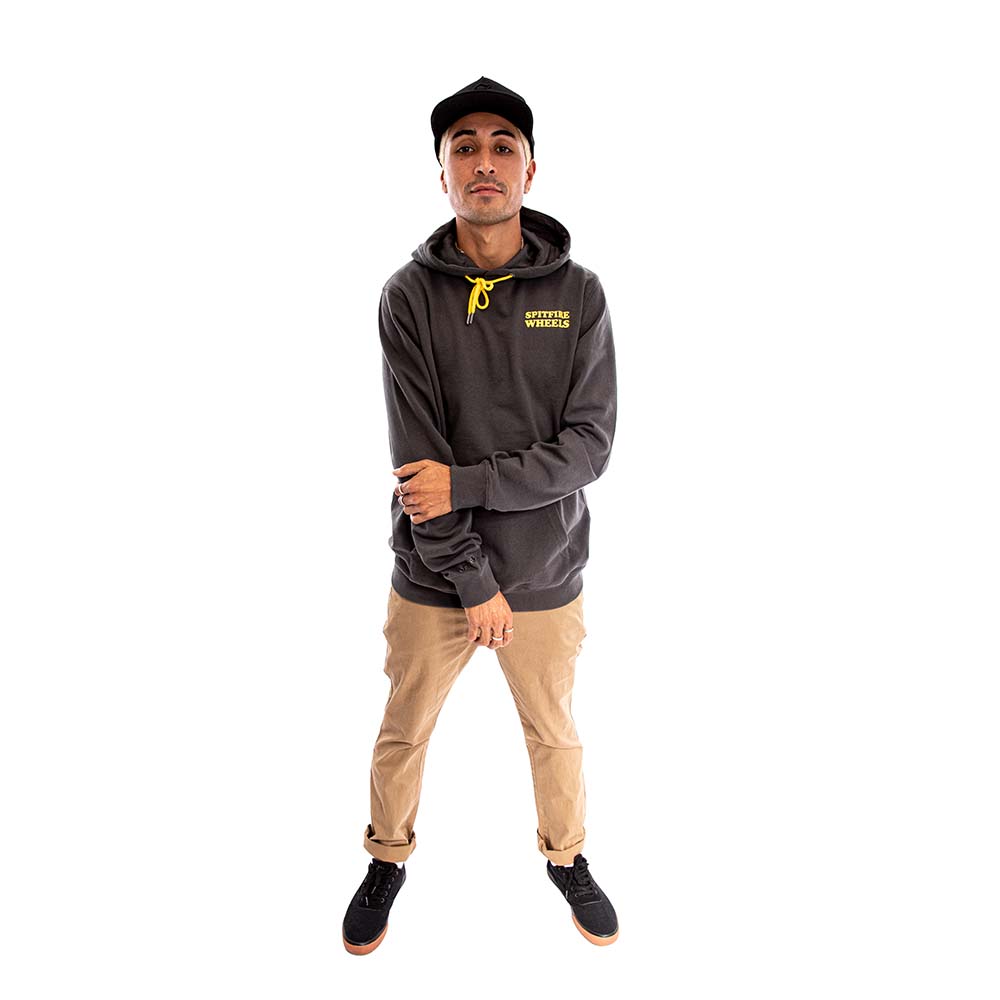 POLERON HOODIE SPITFIRE HOMBRE GRIS OSCURO