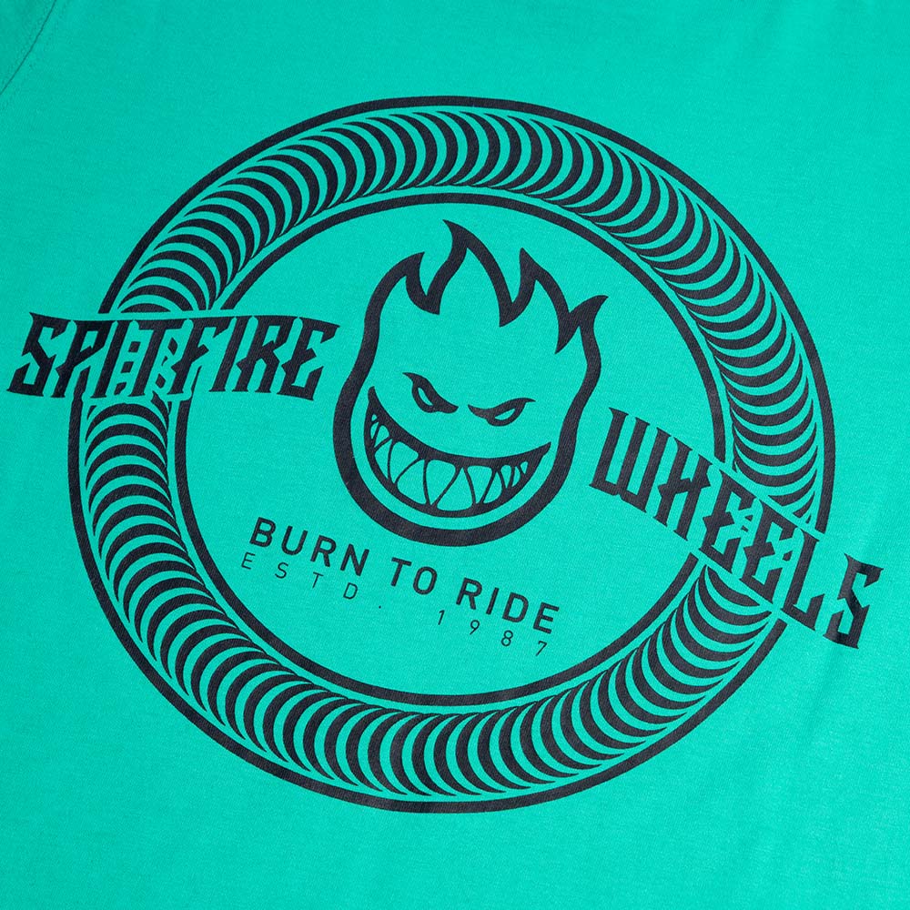 POLERA MANGA CORTA SPITFIRE JUVENIL TURQUESA