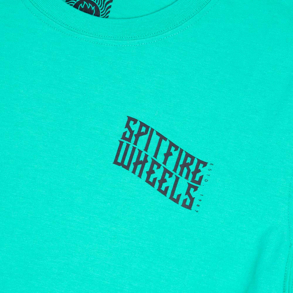 POLERA MANGA CORTA SPITFIRE JUVENIL TURQUESA