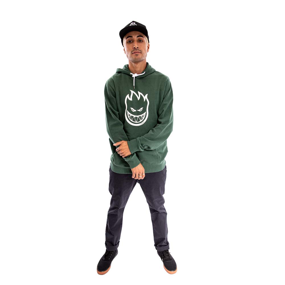 Poleron Hoodie Spitfire Con Capucha Hombre Verde Oscuro