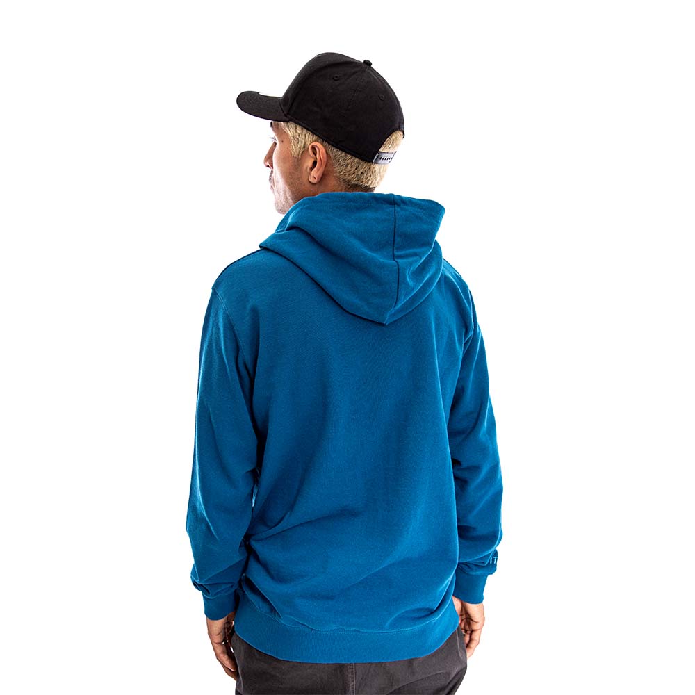 Poleron Hoodie Canguro Spitfire Hombre Azul