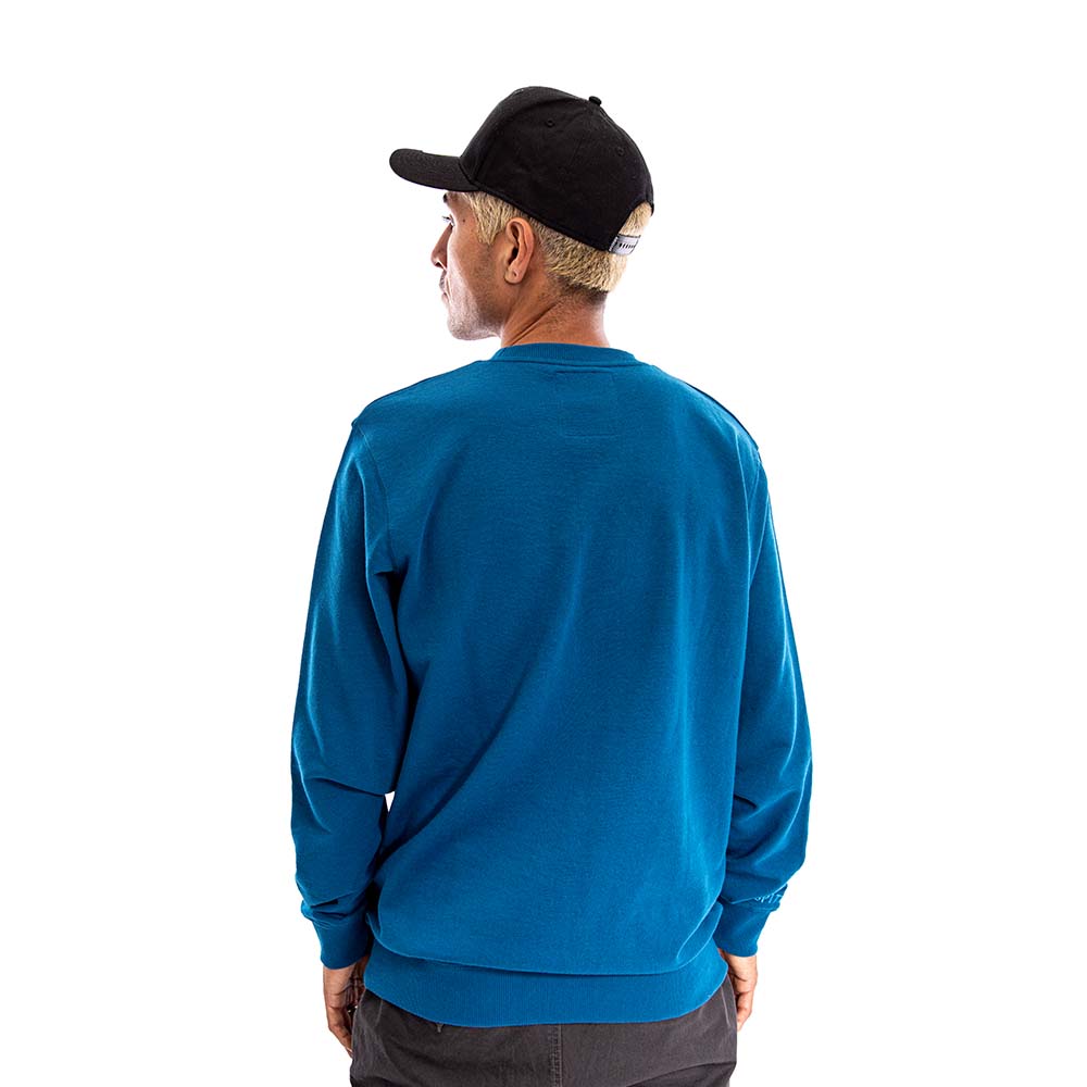 Poleron Crew Spitfire Bighead Hombre Azul