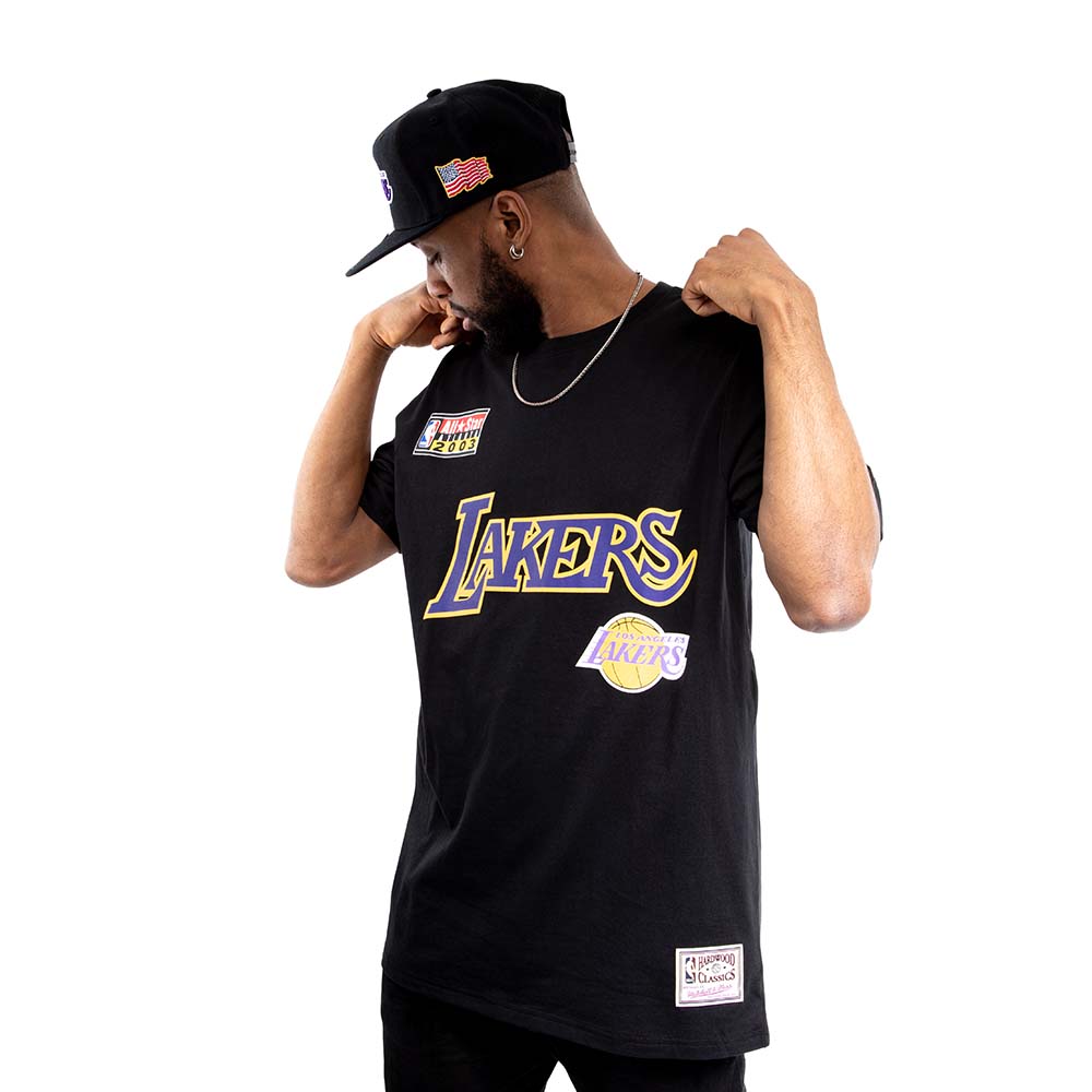 POLERA MANGA CORTA Los Angeles Lakers NEGRO