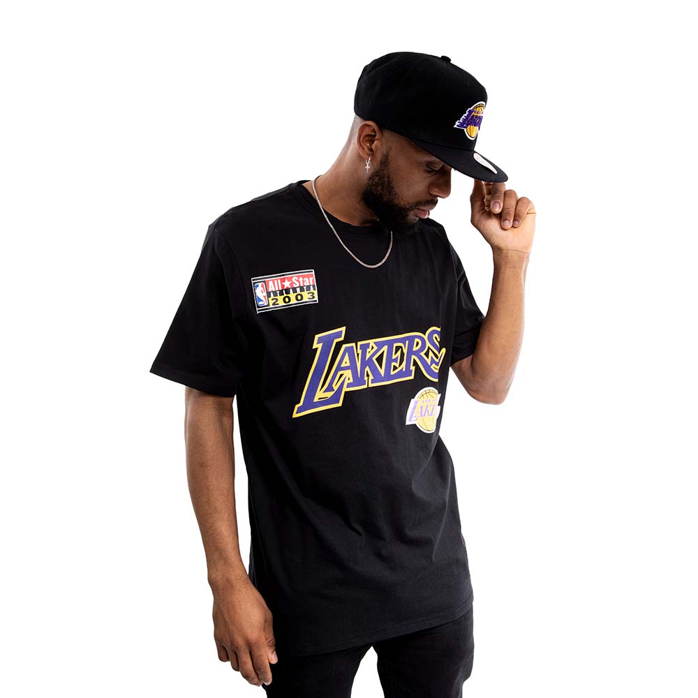 POLERA MANGA CORTA Los Angeles Lakers NEGRO