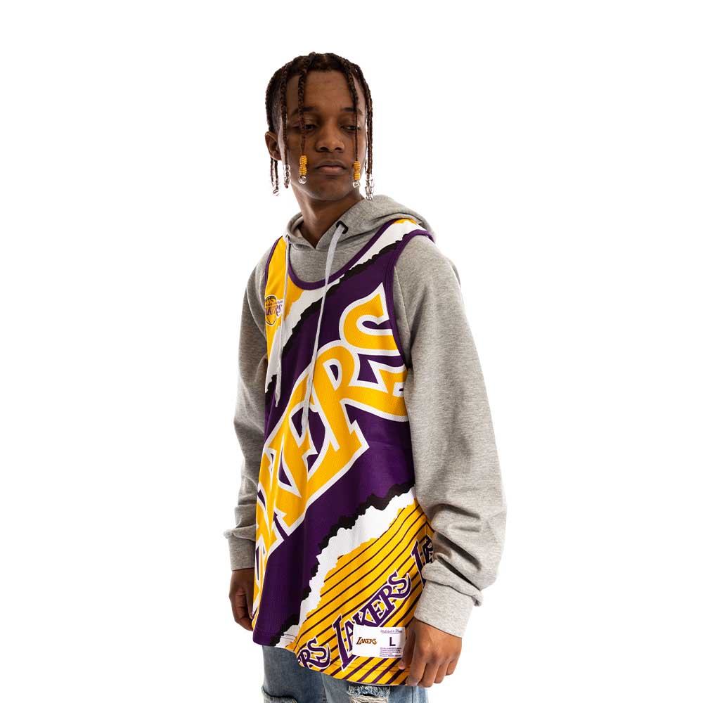 Tank Top Nba Jumbotron 2.0 Mesh Tank Hardwood Classics Loslak Original Team Colors Mitchell And Ness