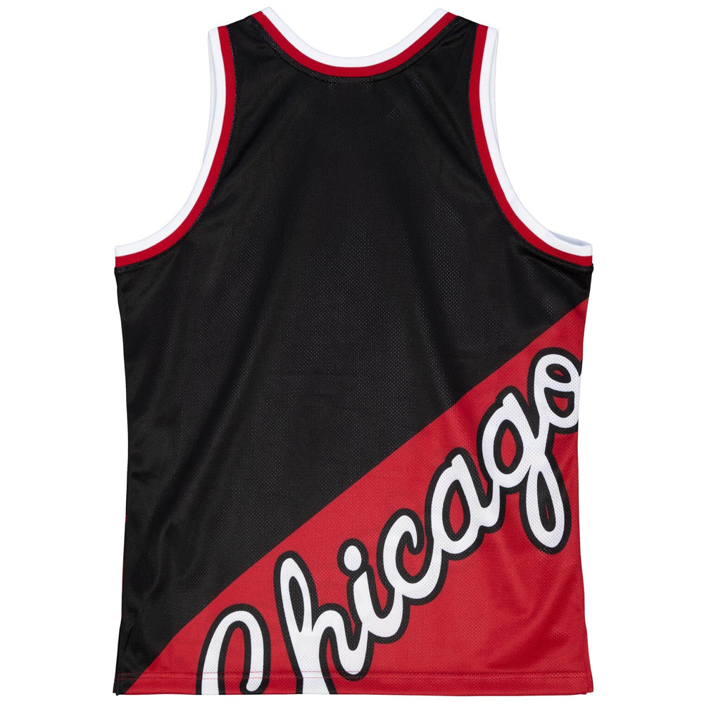 Tank Top Nba Big Face Fashion Tank 5.0 Hardwood Classics Chicago Bulls Black Mitchell And Ness