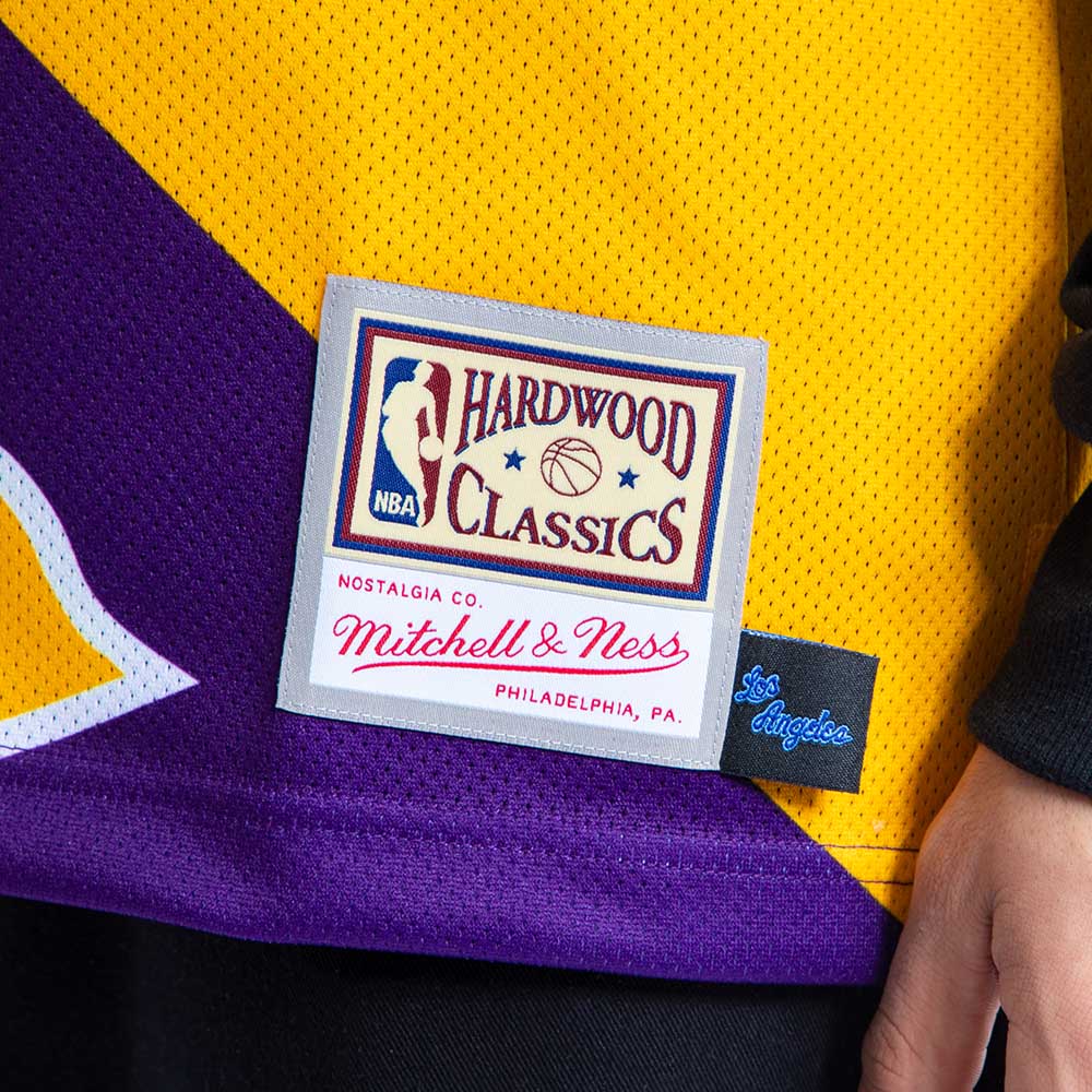 Tank Top Nba Big Face Fashion Tank 5.0 Hardwood Classics Loslak Yellow Mitchell And Ness