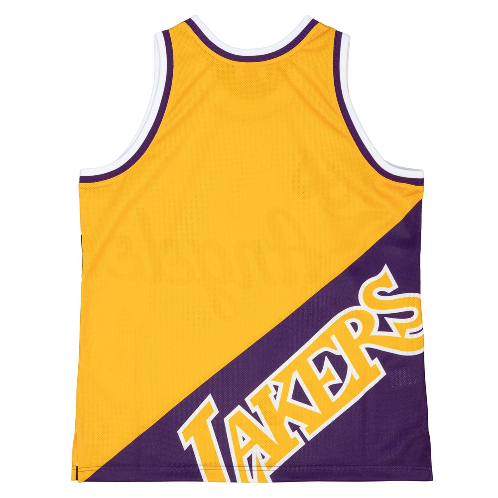 Tank Top Nba Big Face Fashion Tank 5.0 Hardwood Classics Loslak Yellow Mitchell And Ness