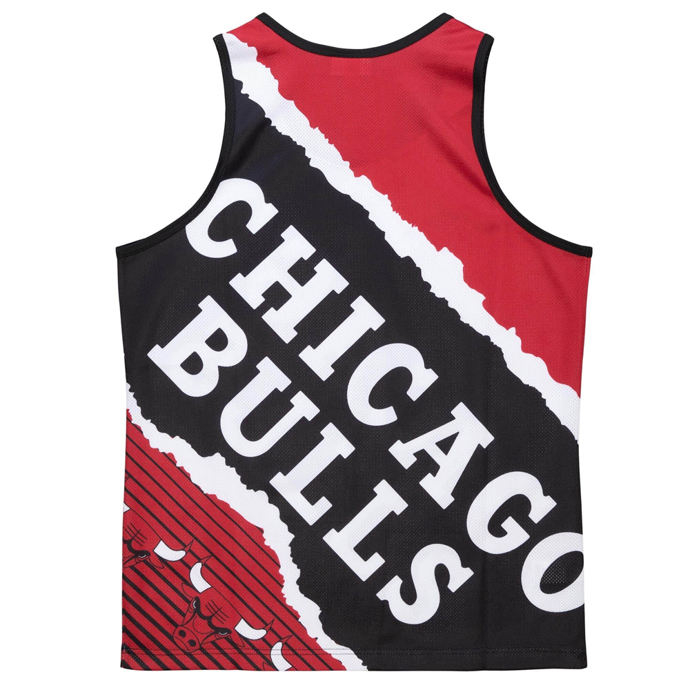 Tank Top Nba Jumbotron 2.0 Mesh Tank Hardwood Classics Chicago Bulls Original Team Colors Mitchell And Ness