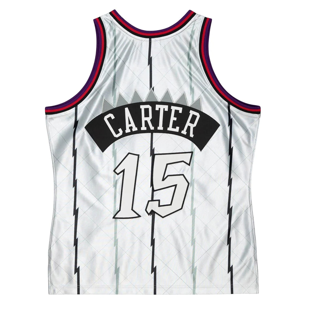 Swingman Nba Toronto Raptors Vince Carter Platinum 1998-99 Hardwood Classics 75th Anniversary Jersey Mitchell And Ness
