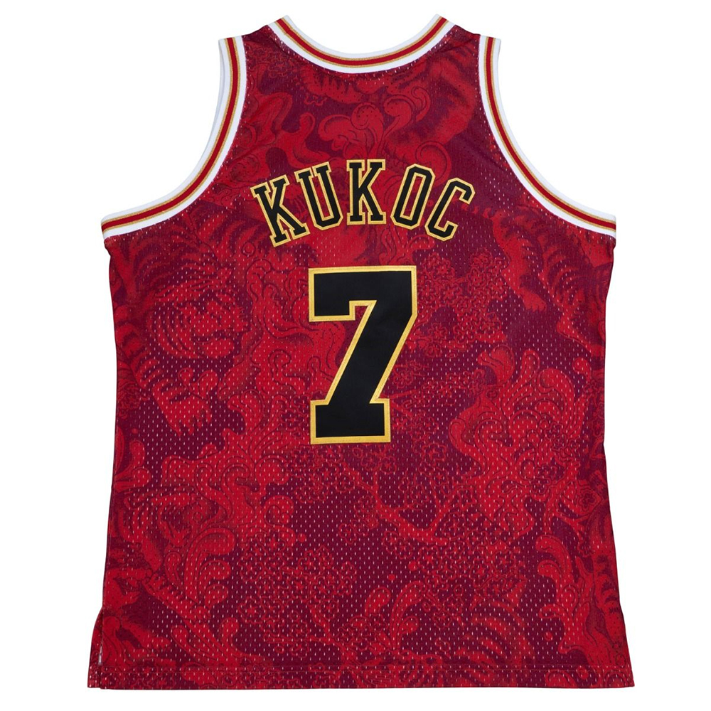 Swingman Jersey Nba Toni Kukoć 7 Chicago Bulls 1997-98 Asian Heritage CNY 4.0 Mitchell and Ness