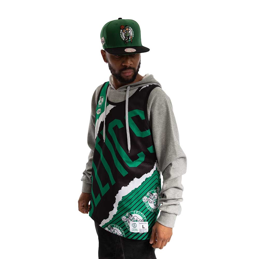 Tank Top Nba Jumbotron 2.0 Sublimated Tank HC Boston Celtics Original Team Colors Mitchell And Ness