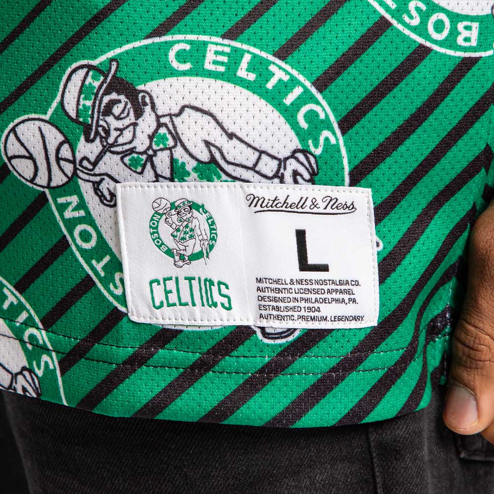 Tank Top Nba Jumbotron 2.0 Sublimated Tank HC Boston Celtics Original Team Colors Mitchell And Ness