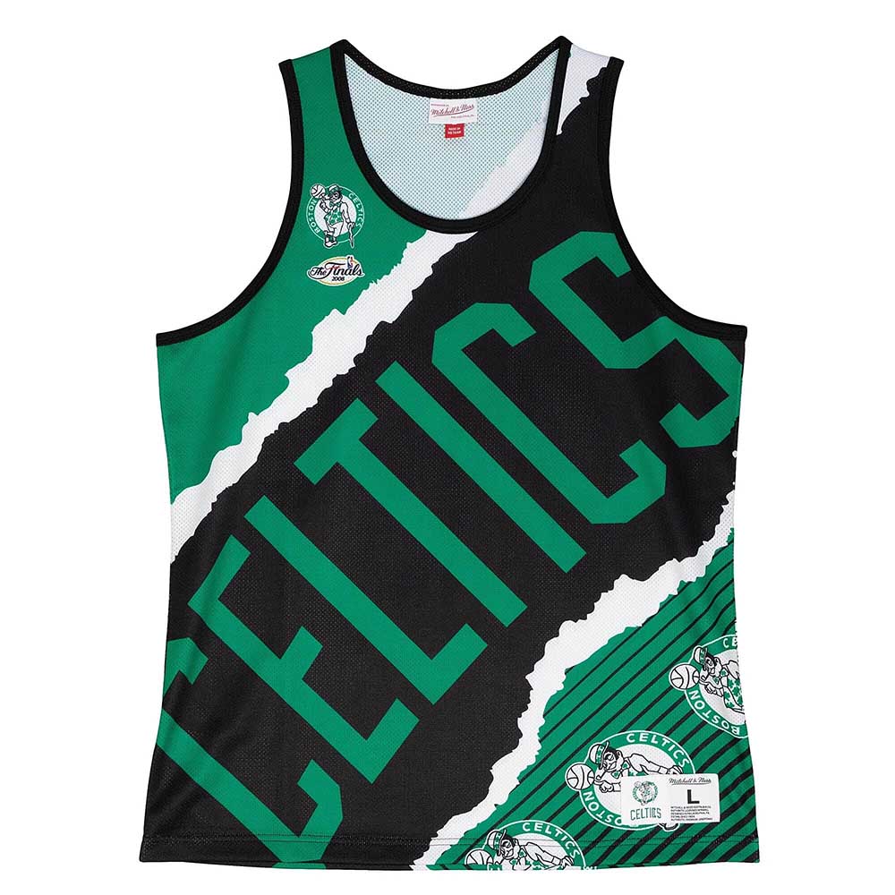 Tank Top Nba Jumbotron 2.0 Sublimated Tank HC Boston Celtics Original Team Colors Mitchell And Ness