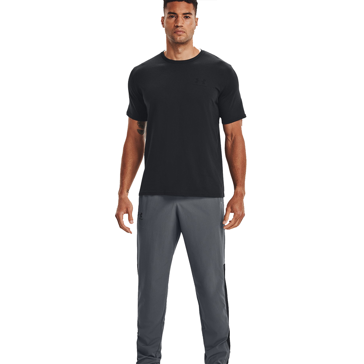 Polera Sportstyle Left Chest Hombre Negro Under Armour