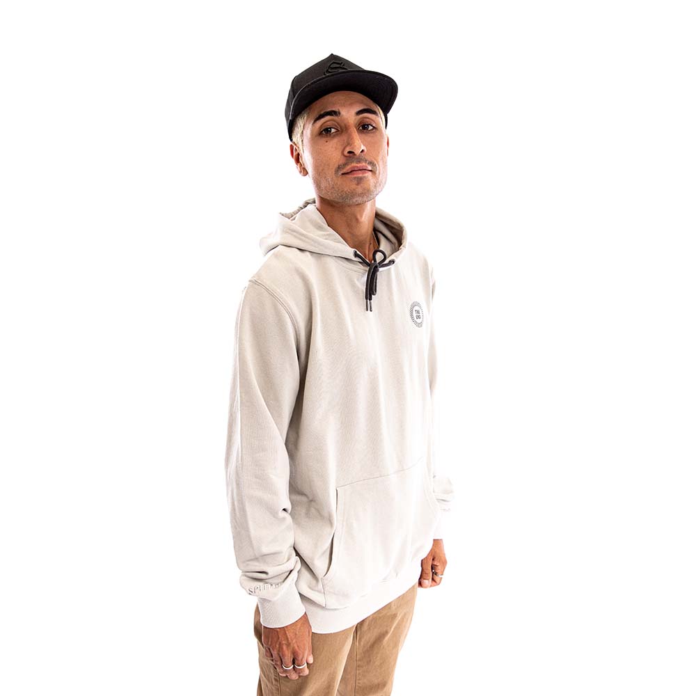 Polerón Hoodie Spitfire Wheels Hombre Gris Claro