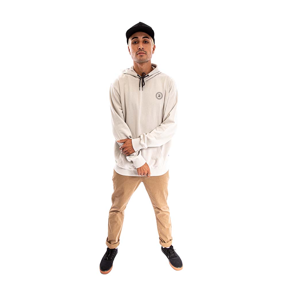 Polerón Hoodie Spitfire Wheels Hombre Gris Claro