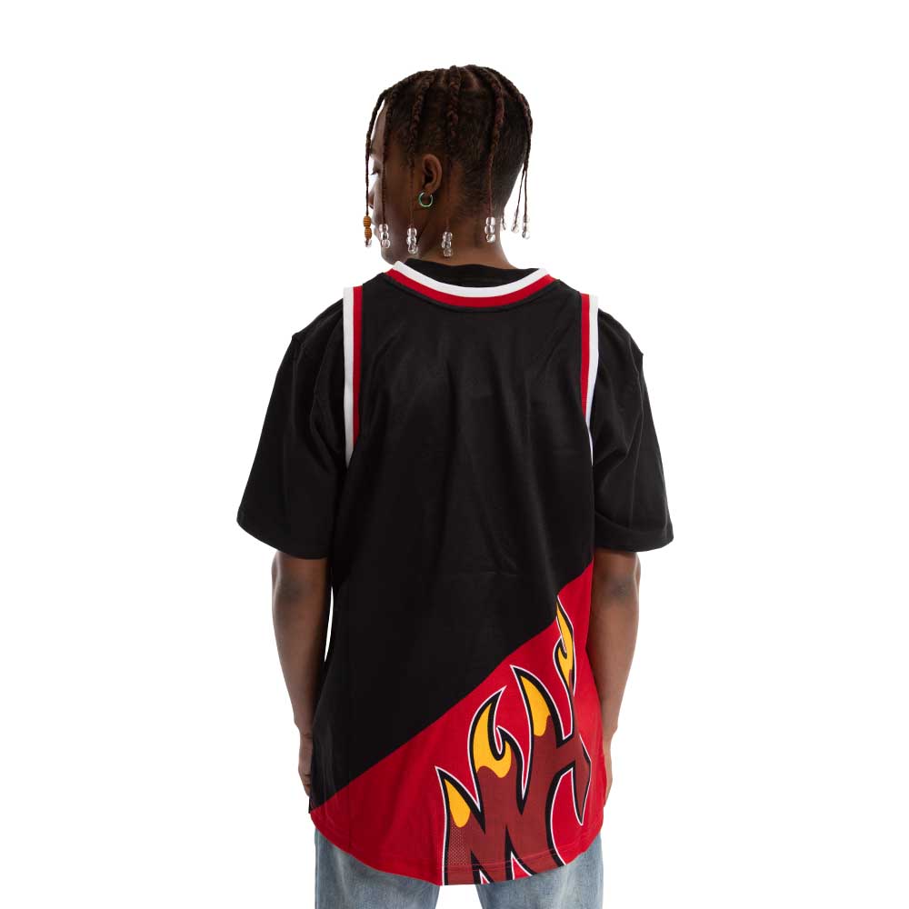 Tank Top Nba Big Face Fashion Tank 5.0 Hardwood Classics Miahea Black Mitchell And Ness