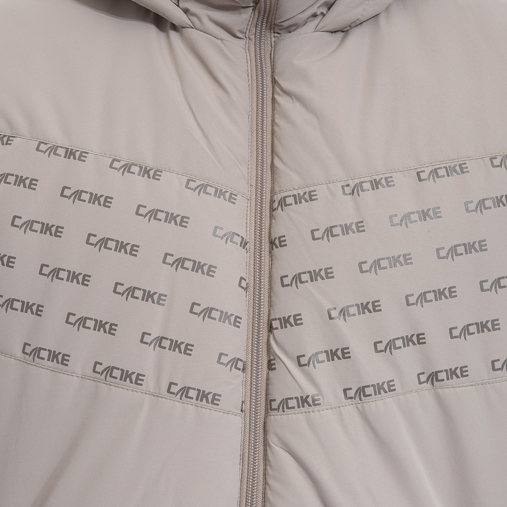 Parka Cac1ke Manga Larga Beige