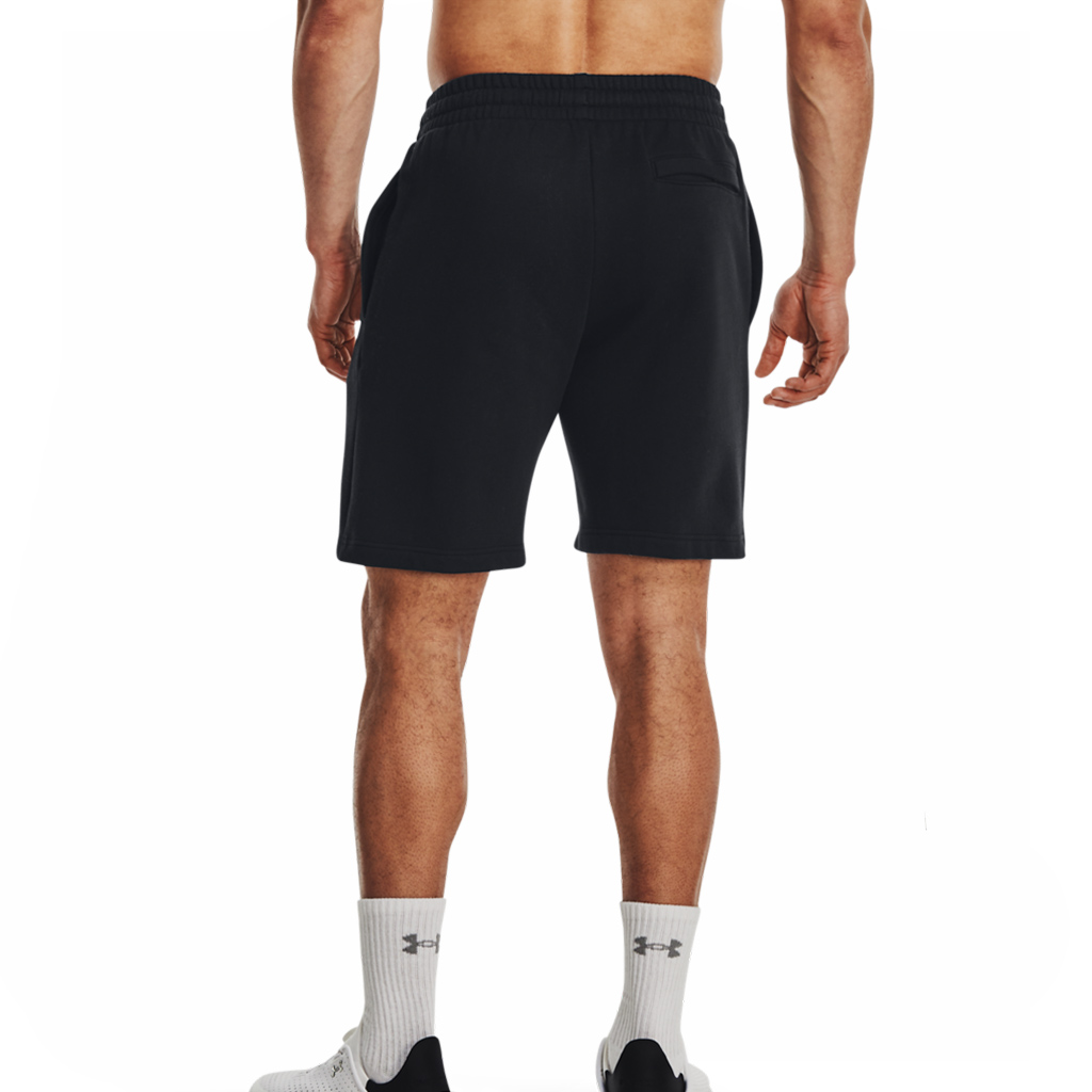 Short Rival Fleece Hombre Negro Under Armour