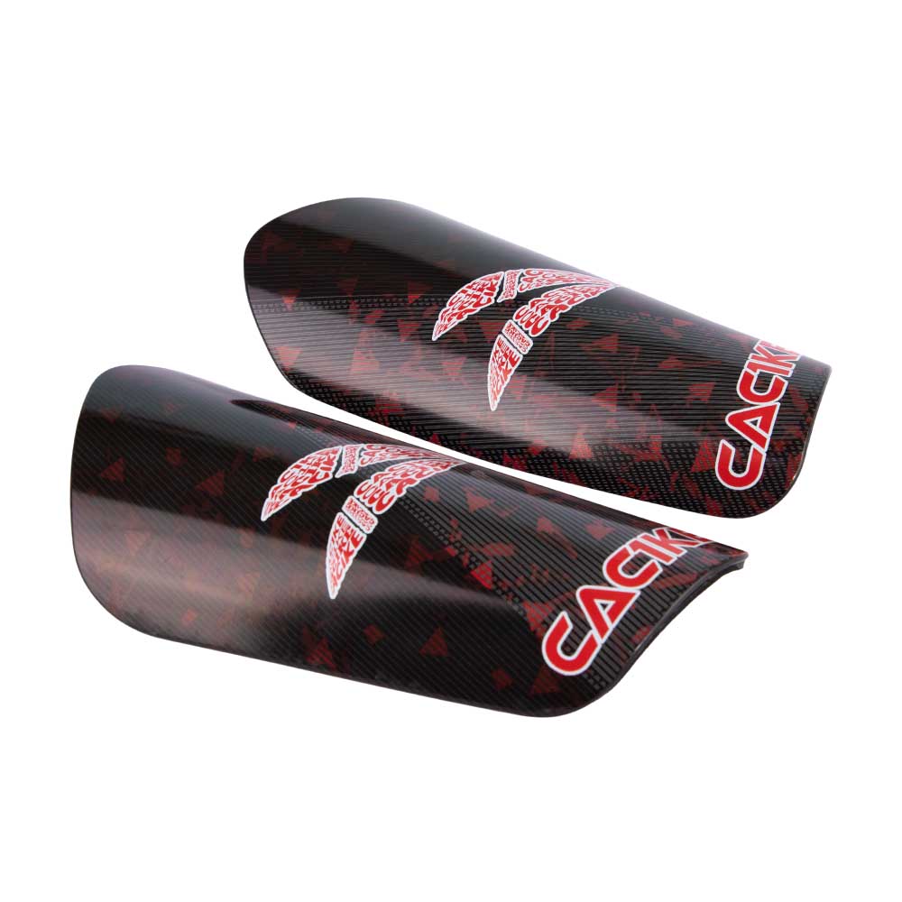 CANILLERAS DE FUTBOL CAC1KE PLUMA NEGRO-ROJO