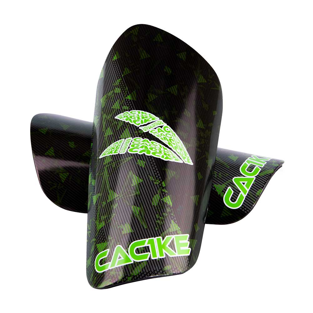 CANILLERAS DE FUTBOL CAC1KE PLUMA NEGRO-VERDE
