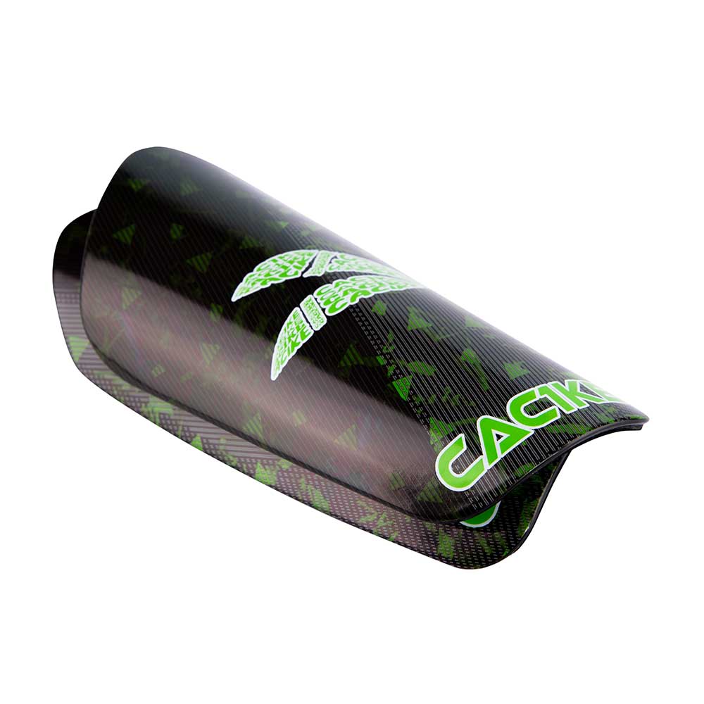 CANILLERAS DE FUTBOL CAC1KE PLUMA NEGRO-VERDE