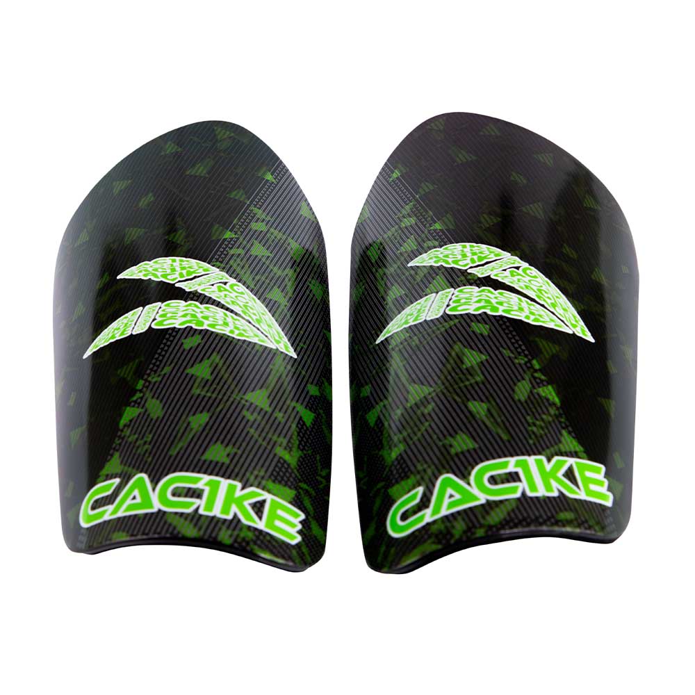 CANILLERAS DE FUTBOL CAC1KE PLUMA NEGRO-VERDE