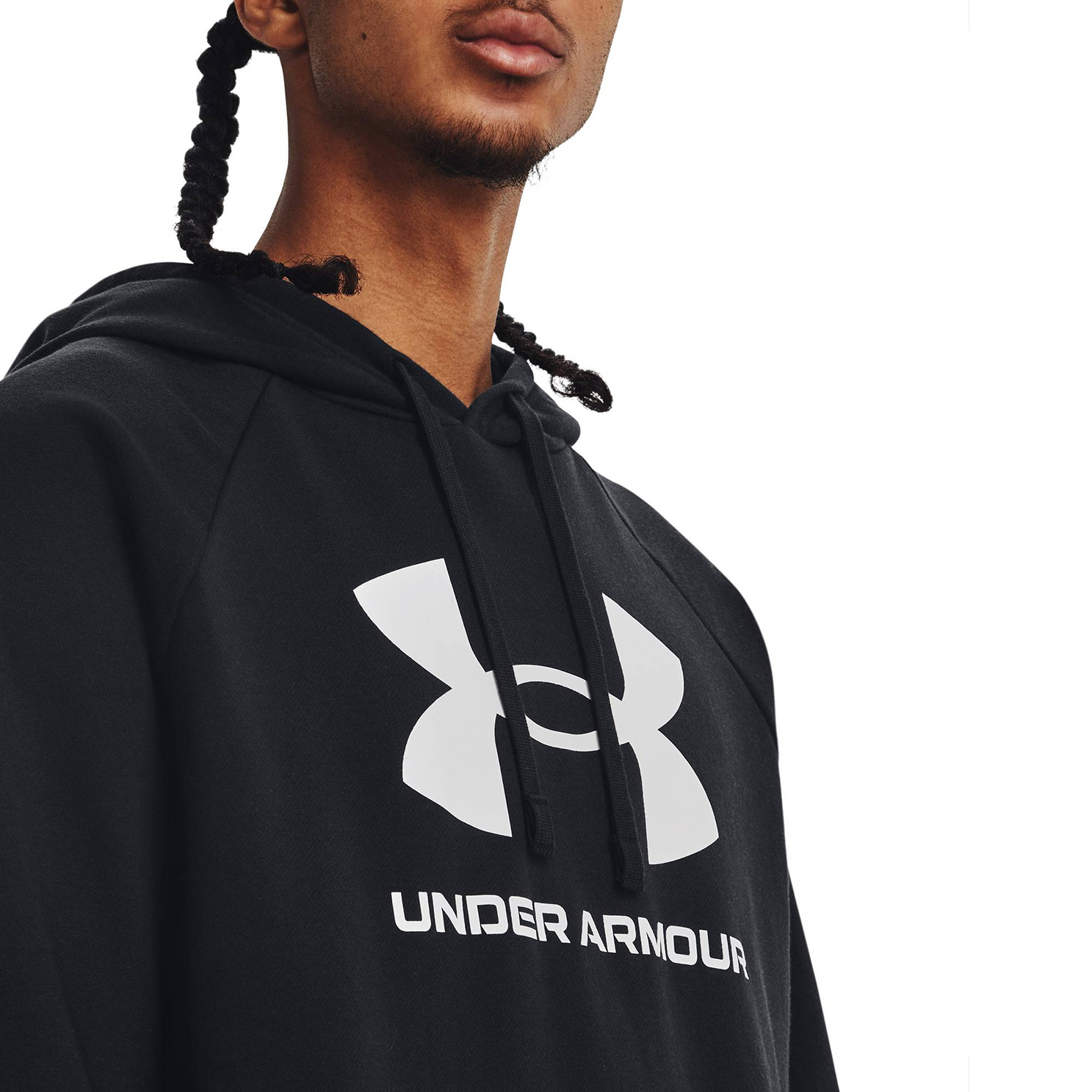 Polerón Hoodie Rival Fleece Negro Under Armour